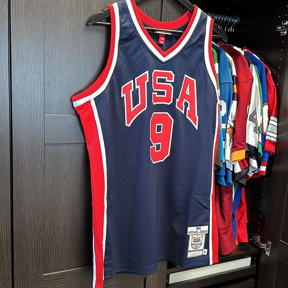 Michael Jordan USA Basketball Mitchell & Ness 1984 Authentic Jersey - Navy - Picture 3 of 7
